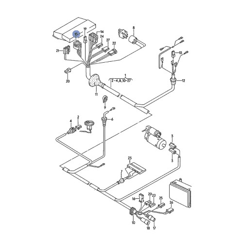 VW Audi 14-Pin Fuse Box Electrical Connector