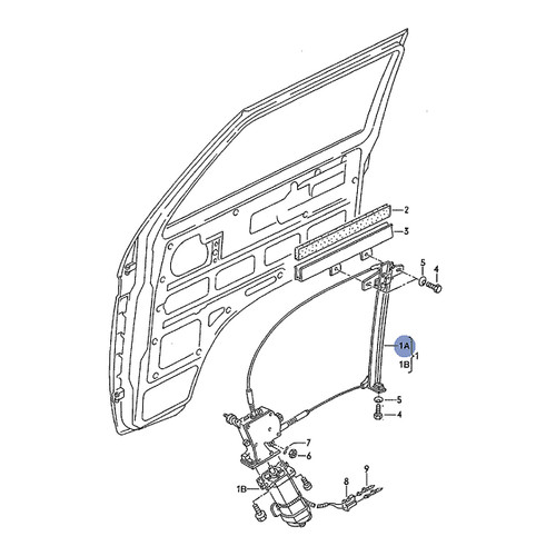Power Window Regulator - Right Side