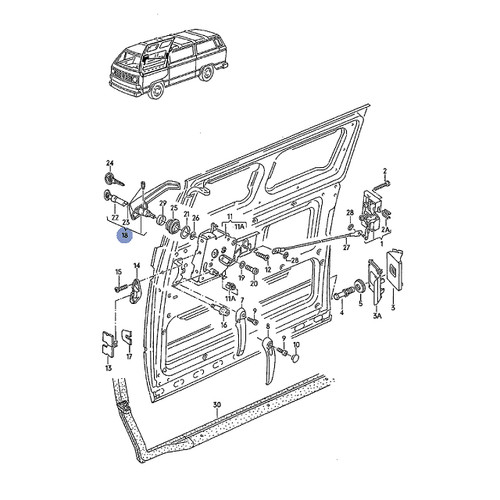 Exterior Sliding Door Handle 1985-1991