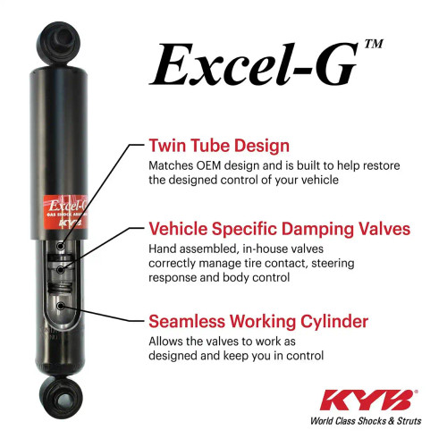 Front 2WD KYB Excel-G Shock Absorber