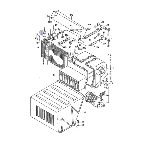 Rear Seat Heater Core Bleed Screw O-Ring