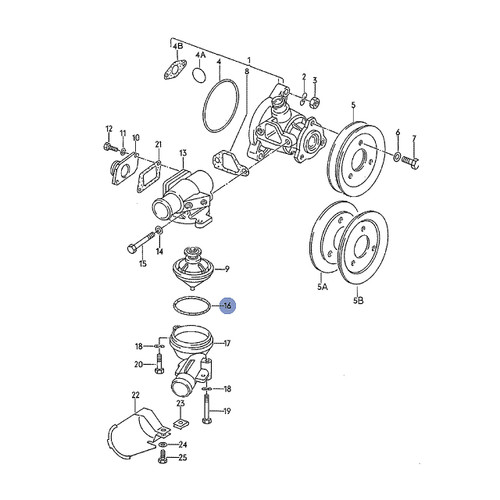 Thermostat O-Ring - 1.9L & 2.1L