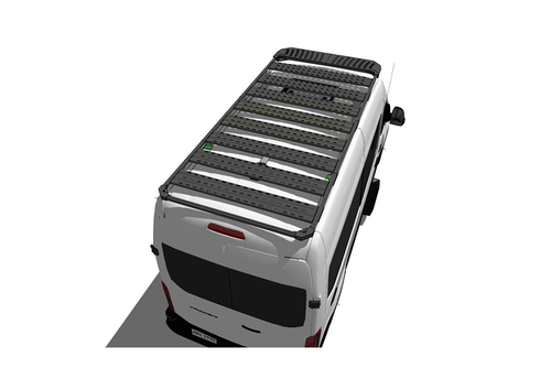 Diagram of installed rooftop deck  Plank Kit For Ford Transit