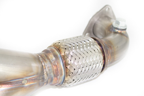 integrated flexible section of Stainless Exhaust Header for vw vanagon with tiico engine conversion