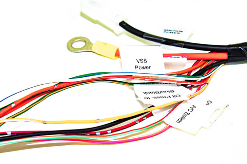 Deatil of connectors on wiring harness converted for use in the rmw subaru vanagon conversion