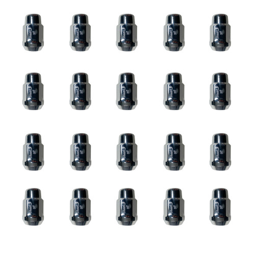 Set of twenty silver lug nuts for VW Vanagon aftermarket alloy wheels