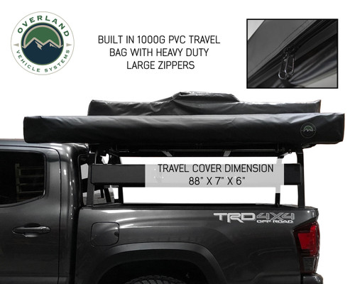 OVS 270 Passenger Side Awning For Standard Height Vehicles in closed position