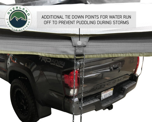Additional tie down points of OVS 270 Passenger Side Awning For Standard Height Vehicles