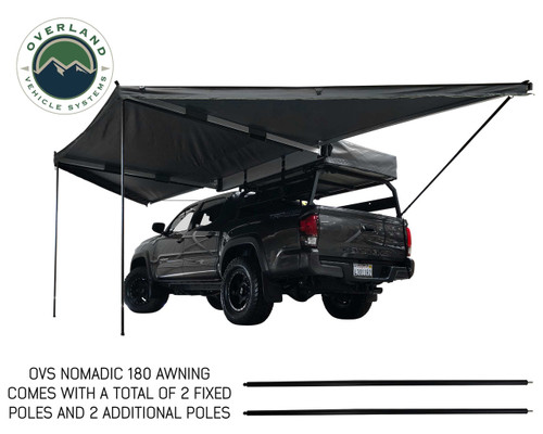 OVS Nomadic Awning 180 - For standard height vehicles installed on a vehicle