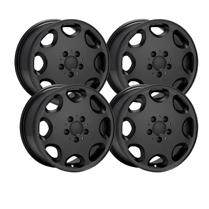 Complete Set 16 X 7.5  Euro-Look Alloy Wheel (Black)