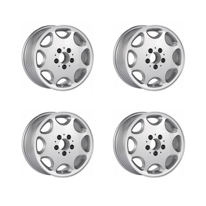 Complete Set 15" Euro-Look Alloy Wheels (Silver)