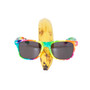 Van Cafe tie-dye sunglasses with banana for scale