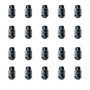 Set of twenty silver lug nuts for VW Vanagon aftermarket alloy wheels