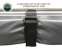 Velcro strap on rolled up OVS 270 Passenger Side Awning For Standard Height Vehicles