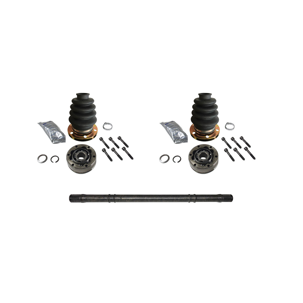 German CV Joints with New Axle And Rockford Boots For Automatic Transmission Right (Passenger) Side