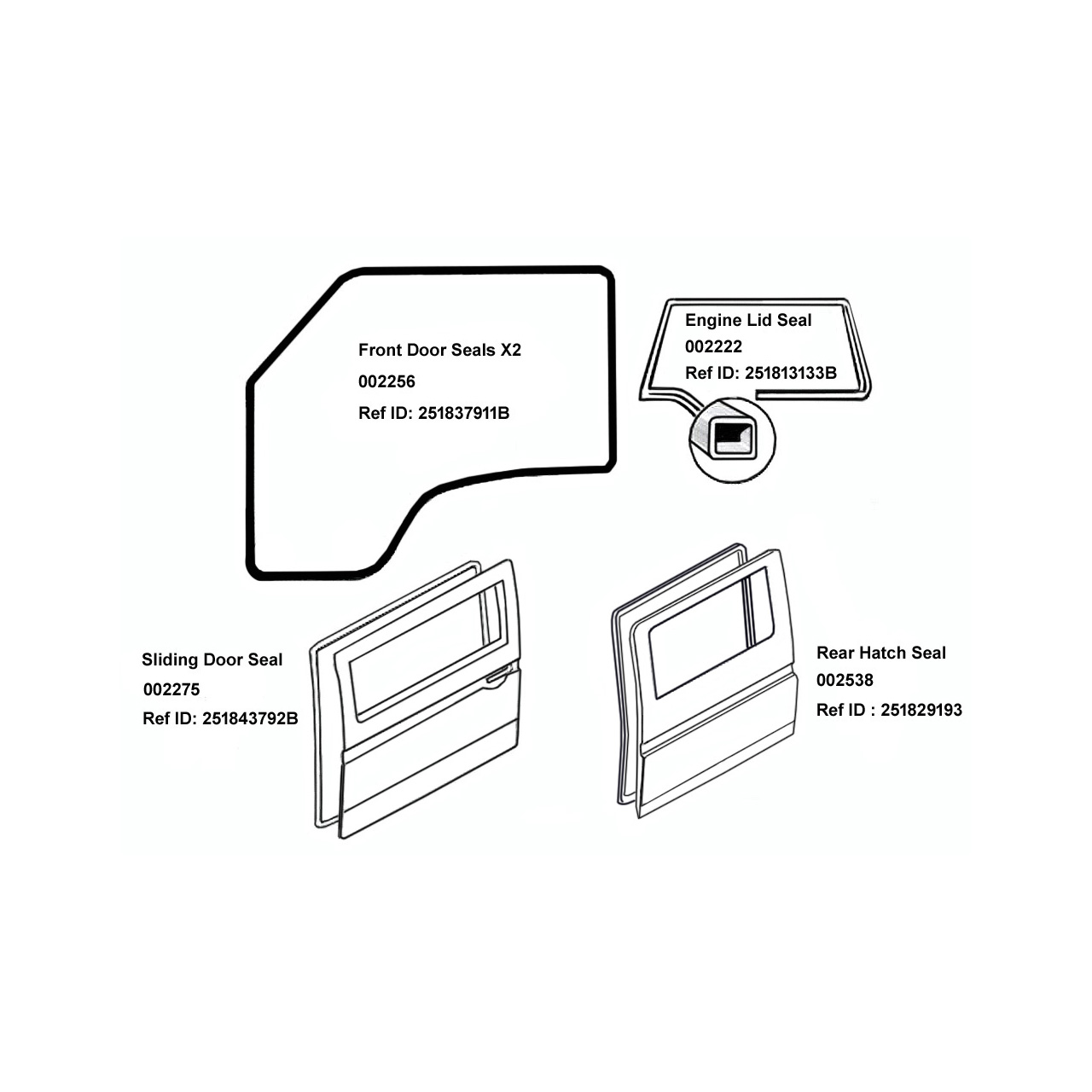 Complete Body Weatherstrip Seal Kit