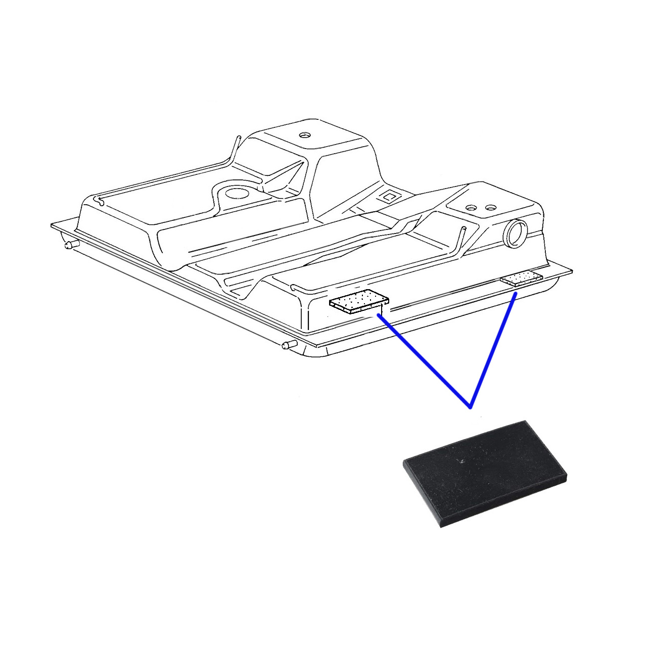 2WD Fuel Tank Rubber Buffer