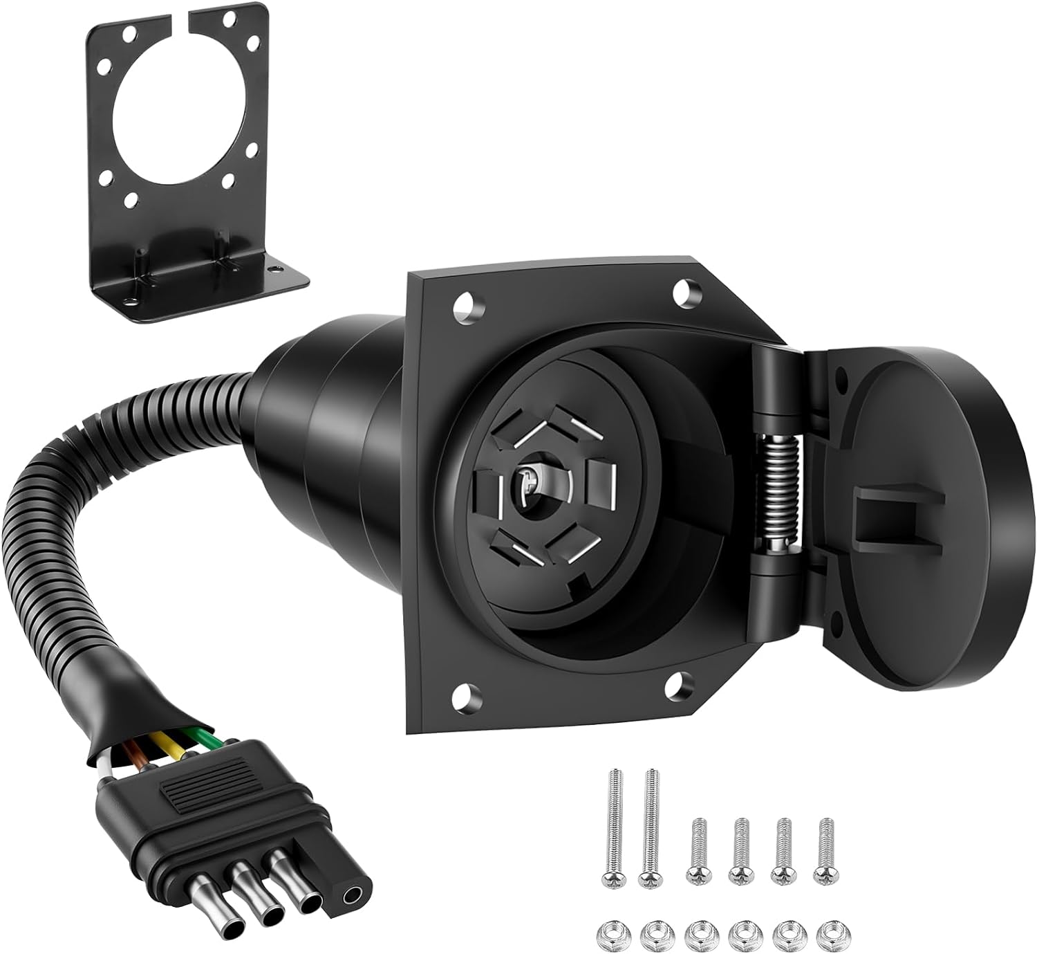 7 Pole to 4 Way Connector Adapter for trailer wiring