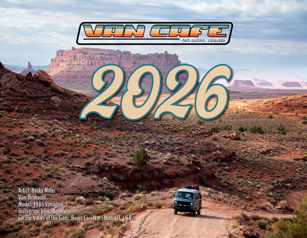 2026 Van Cafe Wall Calendar | Van Cafe