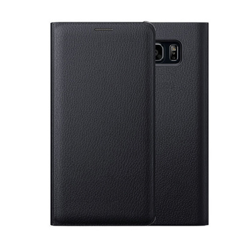 Samsung Galaxy J3 Luxury Leather Card Holder Wallet Flip Case - Black