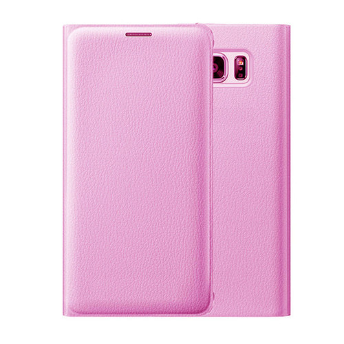Samsung Galaxy J3 Luxury Leather Card Holder Wallet Flip Case - Pink