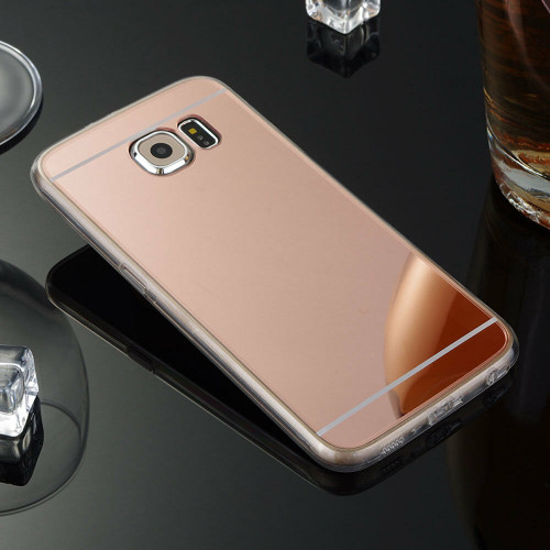 Samsung Galaxy Note3 Ultra-thin Rose Gold Silicone Mirror Case