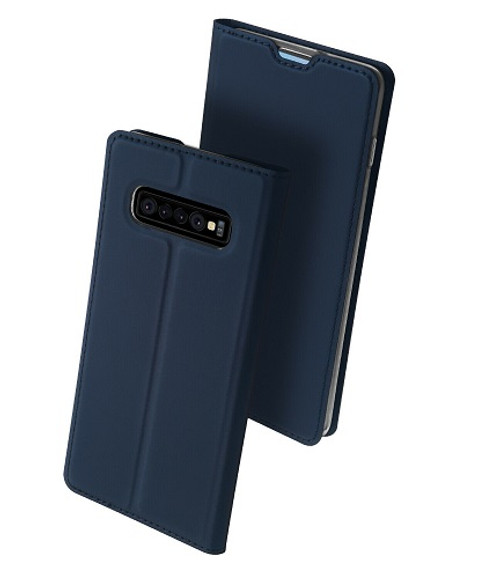 Samsung Galaxy S10 Plus  Blue Pu leather  Magnetic Cover