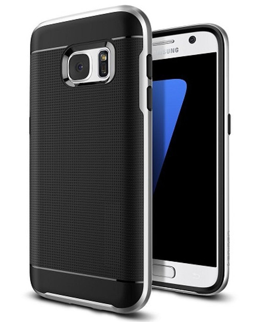 Samsung Galaxy S6 360 Silver Shockproof Protective Hard Case