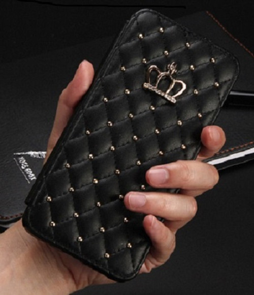 Samsung Galaxy S8 Bling Pu Leather Diamond Case