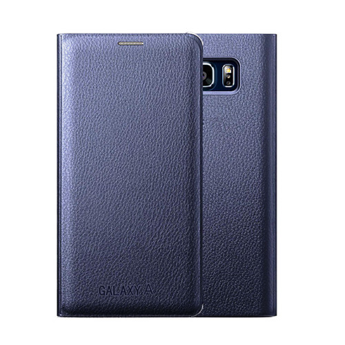 Samsung Galaxy S8 Leather Wallet Card Holder Cover - Blue