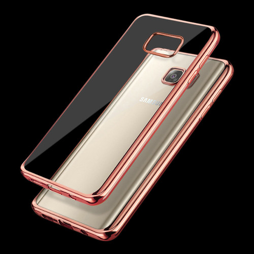 Samsung Galaxy S9 plus Rose Gold Chrome  Bumper Gal Case.