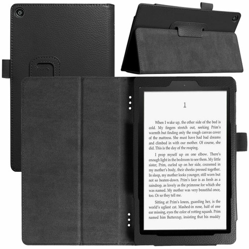 Amazon Kindle Fire  HD 8 (2017) Black Tablet Magnetic Smart  Stand  Case