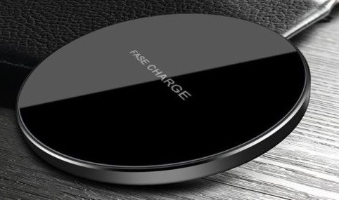 Tempered Glass Mirror Fast QI Wireless Charger Pad Mat Dock For iPhone and  Qi Enabled  devices