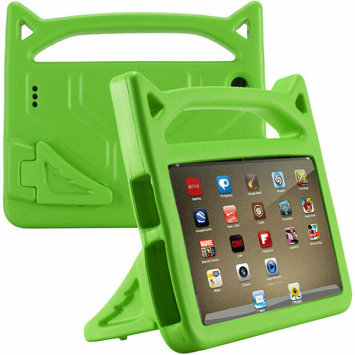 Amazon Kindle Fire HD 10 7th Gen Green  Kids Shockproof Handle Cover