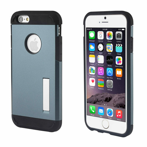 Apple iPhone 4 / 4S Navy Blue Rugged Shockproof Armor Protective TPU Hard Case