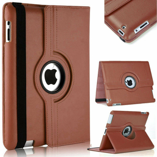 Brown Apple iPad Air 3 10.5  (2019) 360 Rotating Magnetic Smart Stand Case