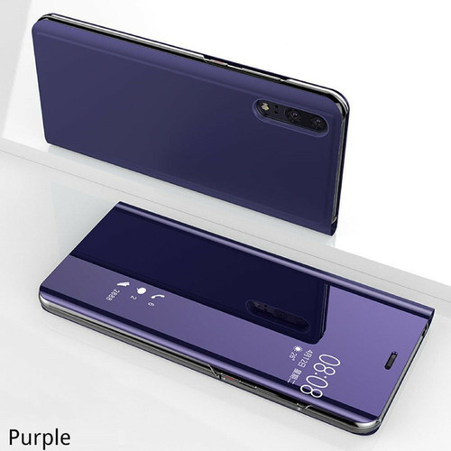 Purple Samsung Note 10 Smart View Mirror Flip Stand Case