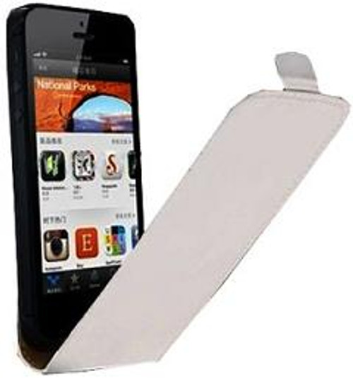 Apple iPhone 5 PU Leather Flip Case in White