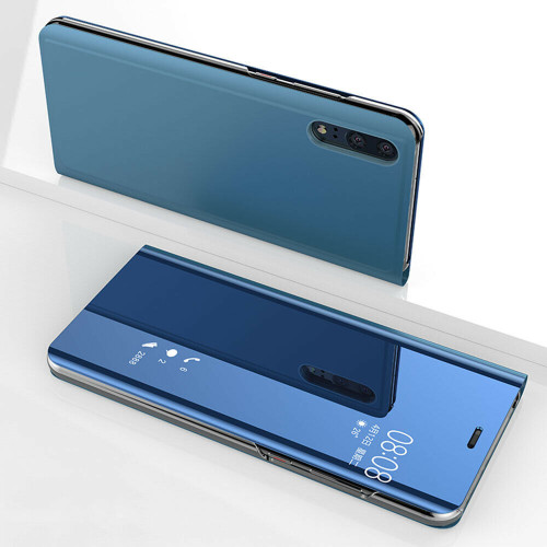 Huawei P30  Blue Mirror View Flip Case Cover