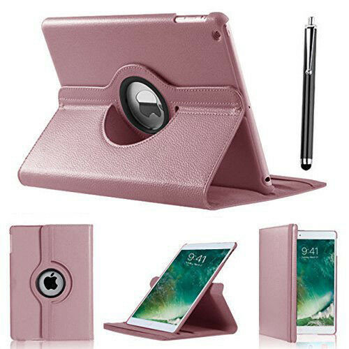 Apple iPad Pro 9.7 2016 360 Rotating Stand Rose gold Folding Leather Case