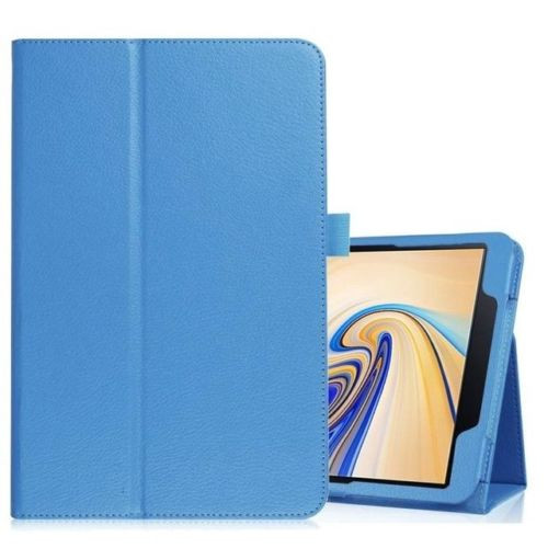 Samsung Galaxy Tab S4 10.5 T830/T835  Sky Blue Leather Folio Stand Cover