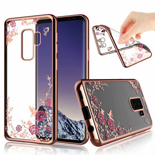 Samsung Galaxy A3  2017  Pink Flower  Rose Gold Gel Case