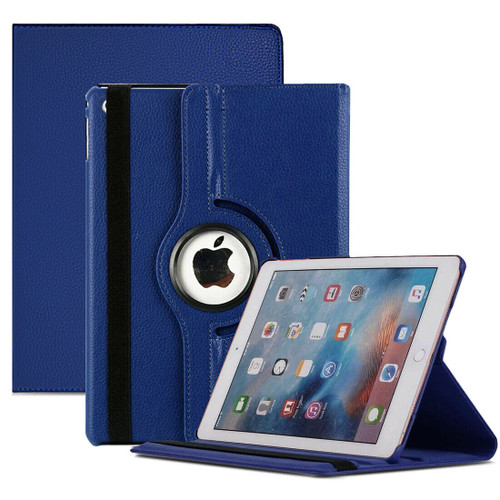 Navy blue PU Leather 360 Rotating Case for iPad  10.2 8th Gen 2020