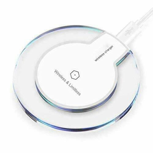 White fast Qi Wireless Charger Charging Pad For Samsung Apple iPhone Xs Xr S8 S9 S10