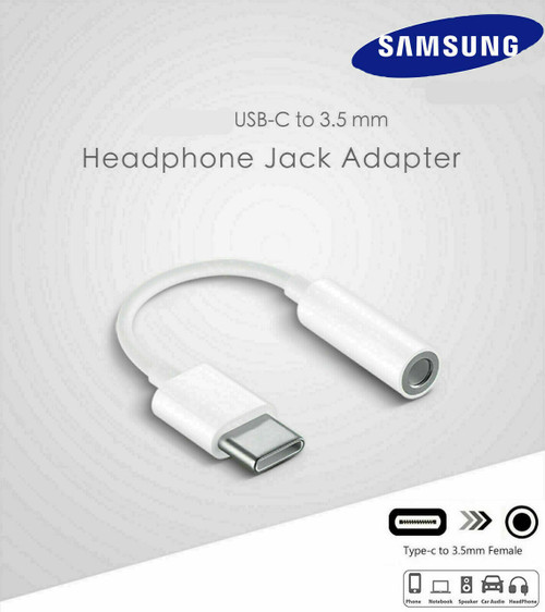 USB Type C to 3.5mm AUX Audio Headphone Jack Cable Adapter Samsung S20 S20+ S21