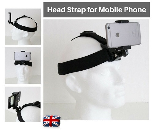 Head Strap Harness Mount Holder for Mobile Phone iPhone Samsung HTC Sony Huawei