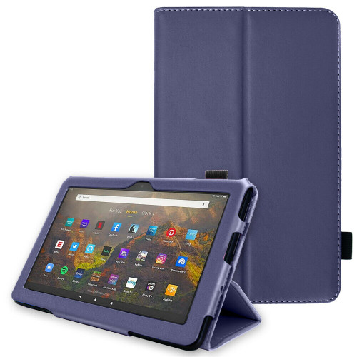 for Amazon Fire HD 10 / 10Plus 2021 11th Generation Leather Flip Case Stand denim blue Cover