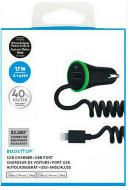 Dual USB Fast Charging Car Charger 12V-24V 3.4A For in built IOS