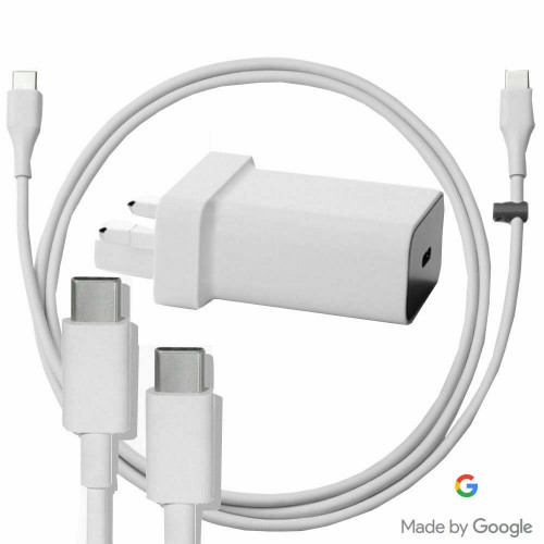 GOOGLE PIXEL 5 WALL PLUG CHARGER & TYPE C TO C CABLE
