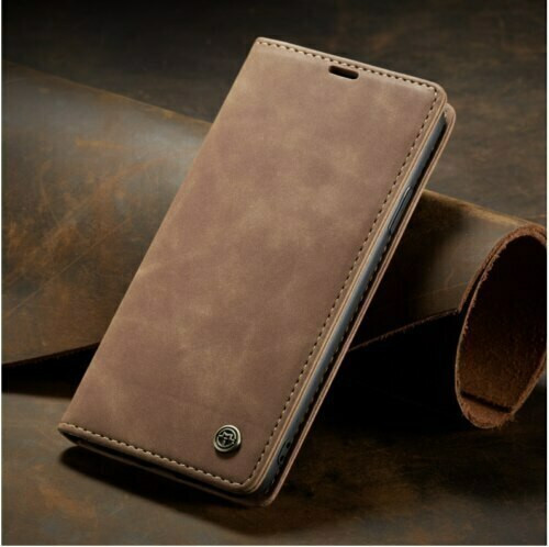 Apple iPhone  13 Pro Brown   Luxury magnetic Leather Flip Wallet Stand Cover